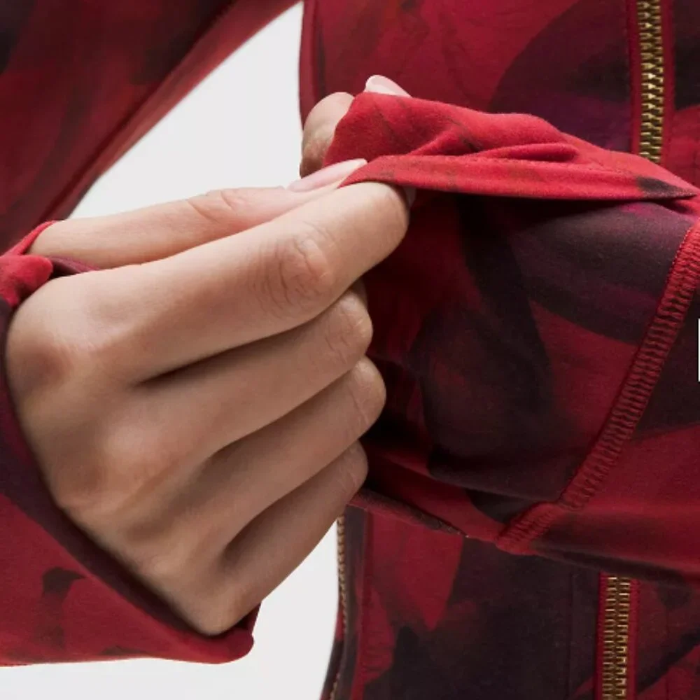 Lululemon 2026 Lunar New Year Define Cropped Jacket Nulu- Lunar Plumes Red Multi - Picture 3 of 6